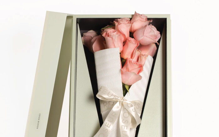 Image of custom luxury packaging design for Roseur by Creative Retail Packaging