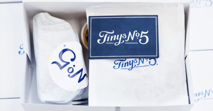 Branding Identity Design image for TinyBoxwood Productions, showcasing packaging design capabilities.