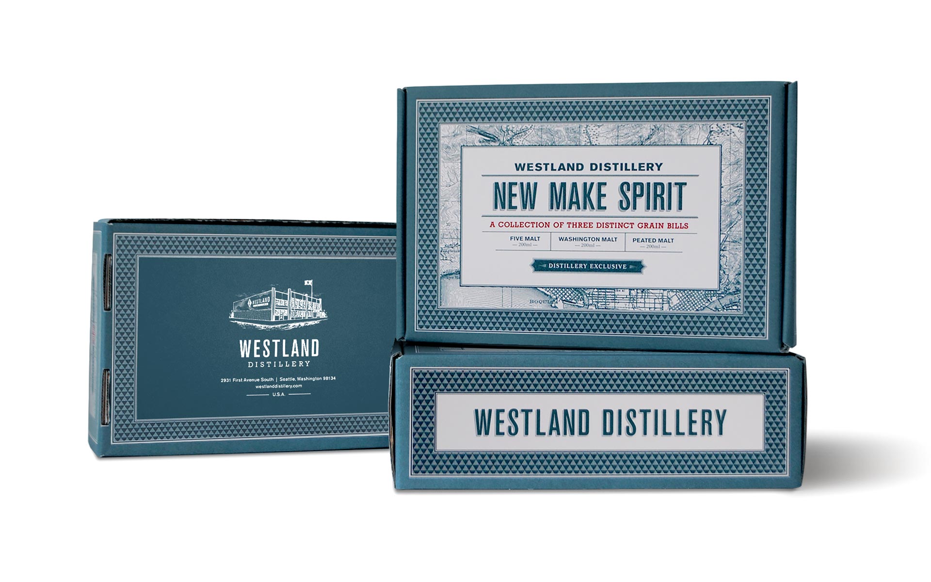 Bespoke beverage packaging by Creative Retail Packaging for Westland Distillery