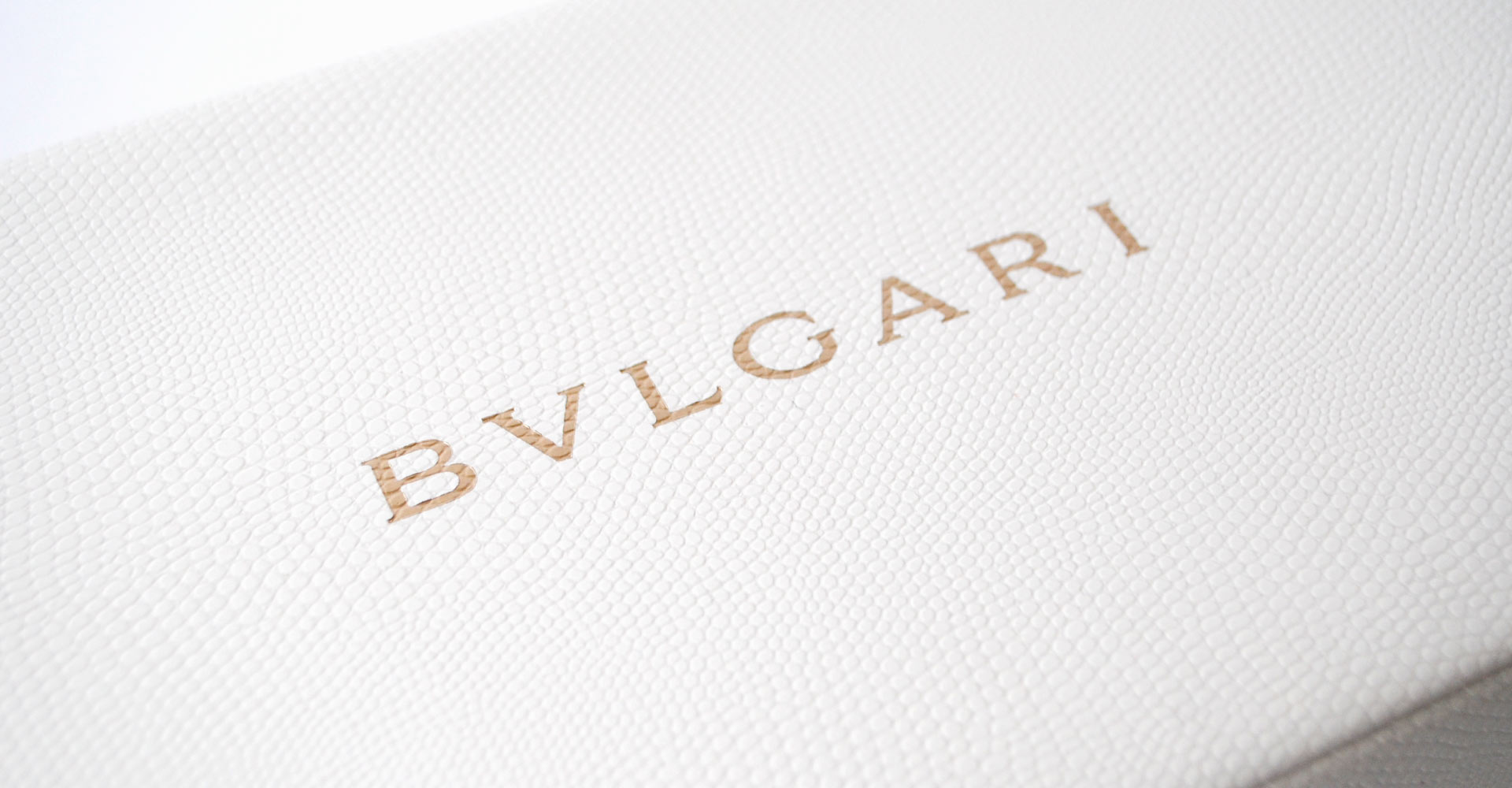 Bvlgari custom luxury packaging design made by Creative Retail Packaging in a detailed display