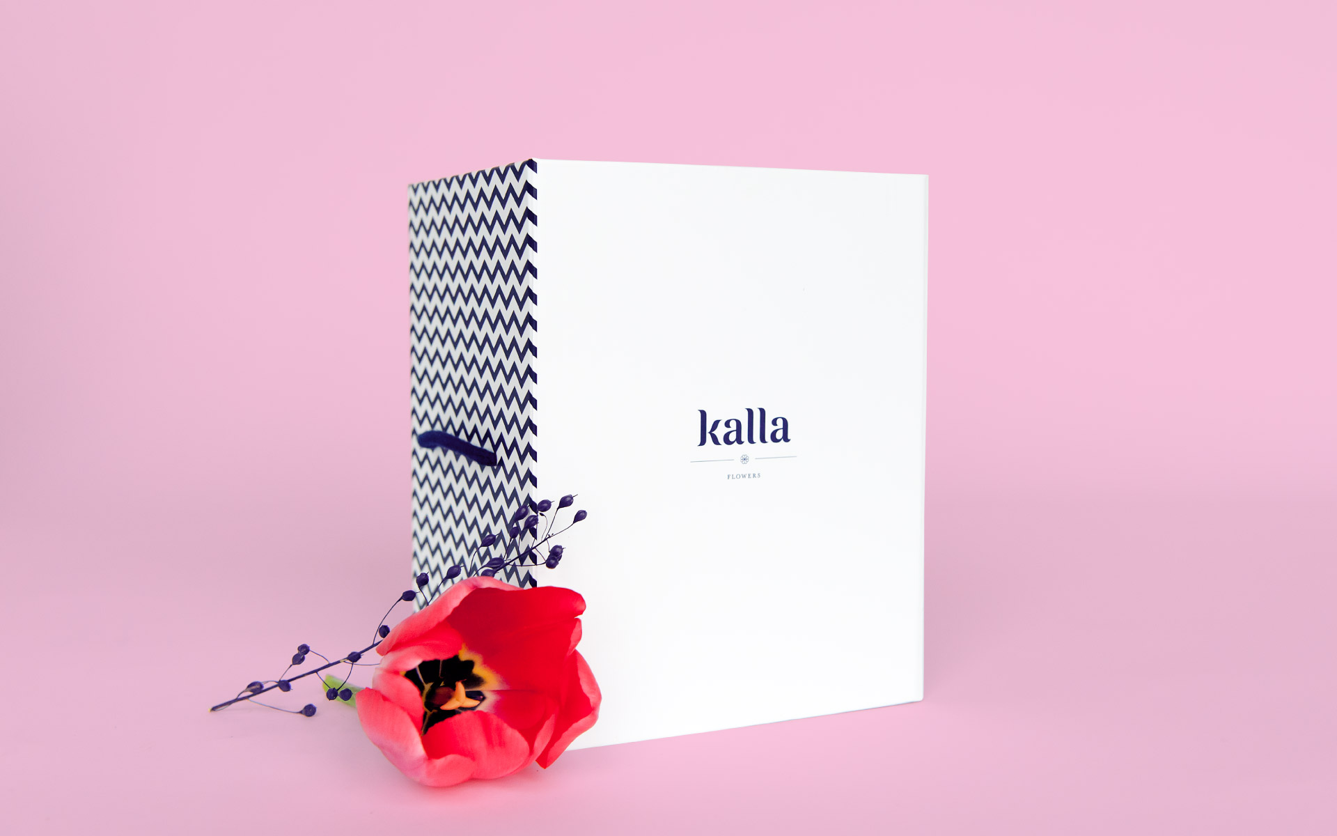 Custom packaging design for Kalla, demonstrating Creative Retail Packaging's design expertise