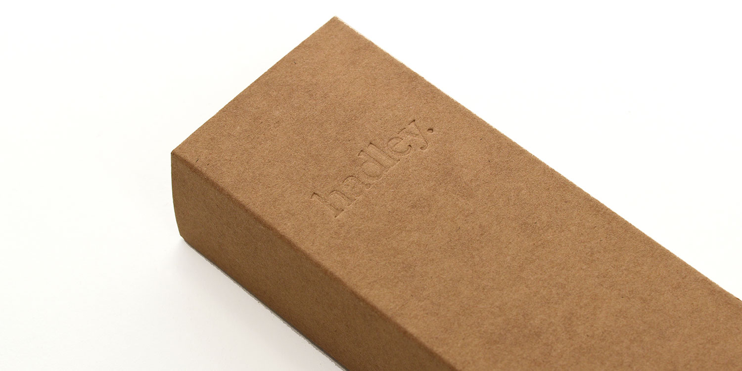 CRP Packaging Hadley Blind Emboss包裝設計彩盒印刷