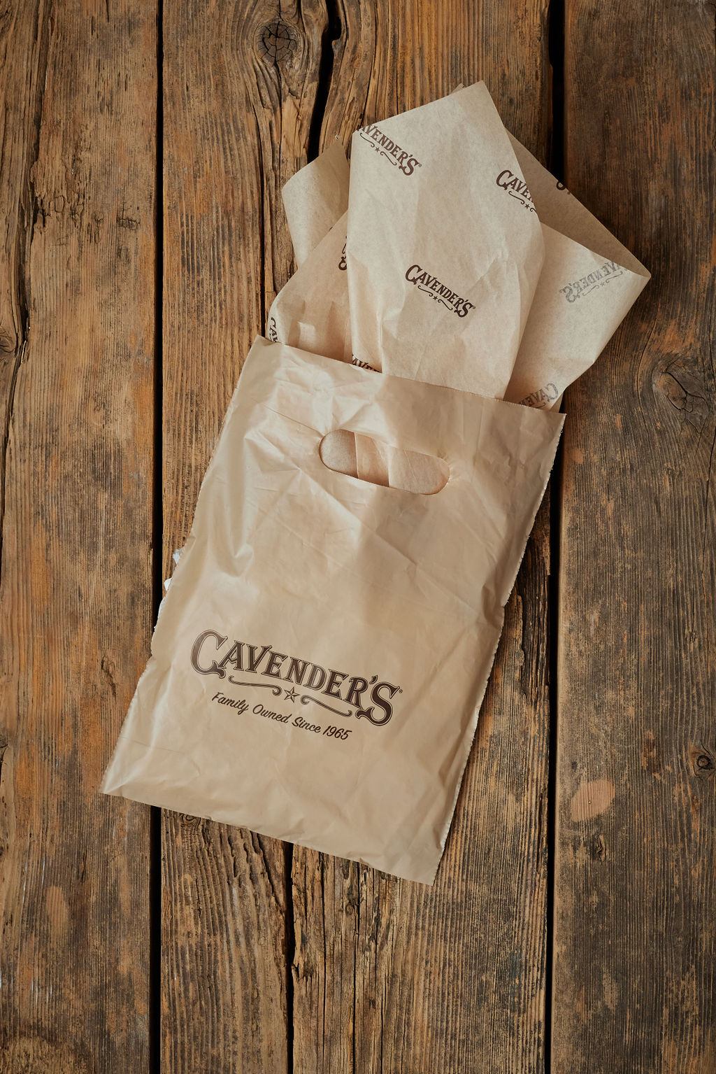 Cavender's plastic bags by Creative Retail Packaging