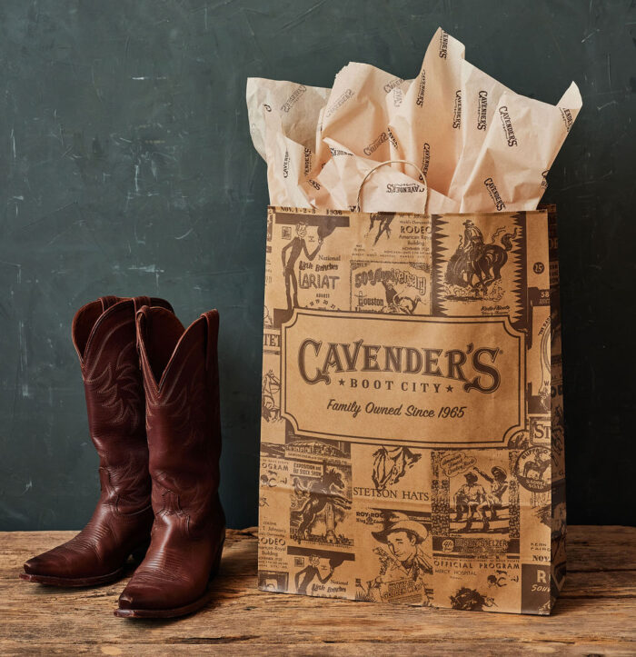Cavender's paper twist handle paper bags