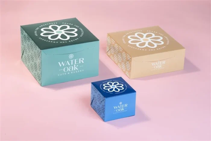 Off-the-shelf bakery boxes no longer fit Water Oak’s look or needs.