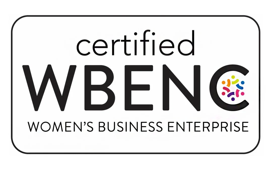 Certified WBENC Women's Business Enterprise certification logo for women-owned supplier verification.